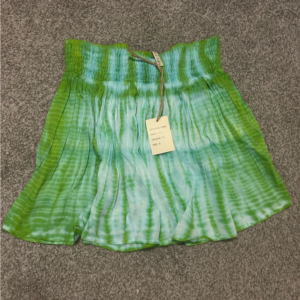 Raga Green Ombre Tye Dye Skirt